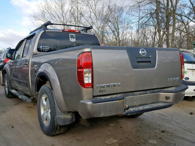 1N6AD09W77C434292 - 2007 NISSAN FRONTIER C TAN photo 3