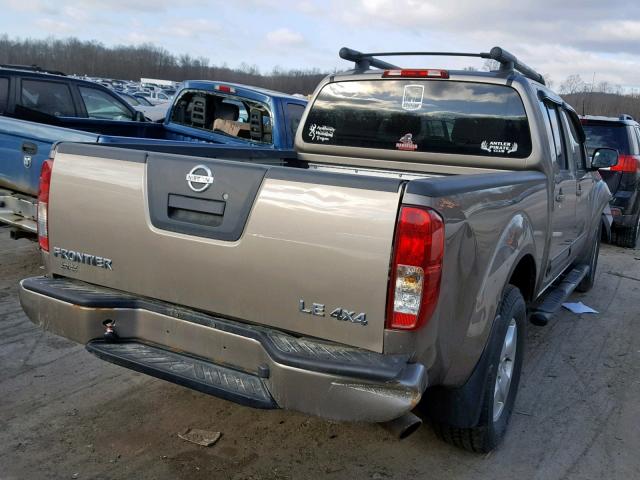 1N6AD09W77C434292 - 2007 NISSAN FRONTIER C TAN photo 4