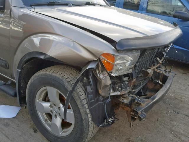 1N6AD09W77C434292 - 2007 NISSAN FRONTIER C TAN photo 9