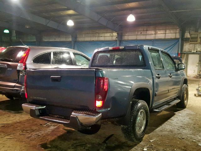 1GCDT13E478236605 - 2007 CHEVROLET COLORADO BLUE photo 4