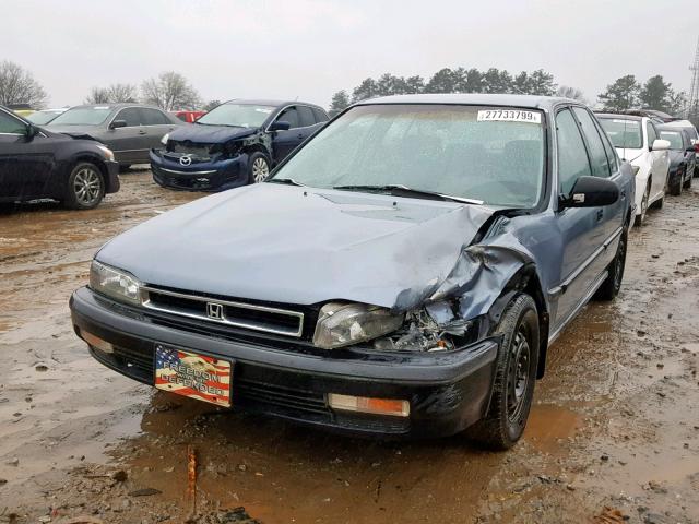 1HGCB7641MA158438 - 1991 HONDA ACCORD DX BLUE photo 2