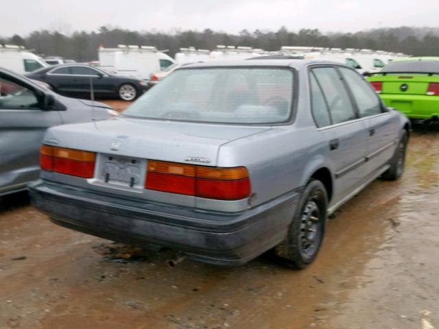 1HGCB7641MA158438 - 1991 HONDA ACCORD DX BLUE photo 4