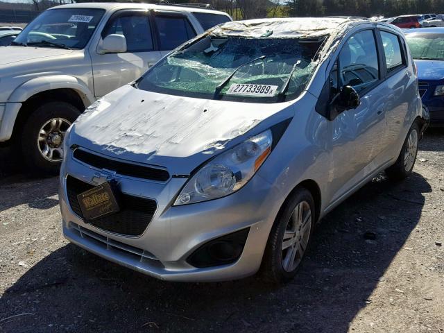 KL8CB6S95EC479682 - 2014 CHEVROLET SPARK LS SILVER photo 2