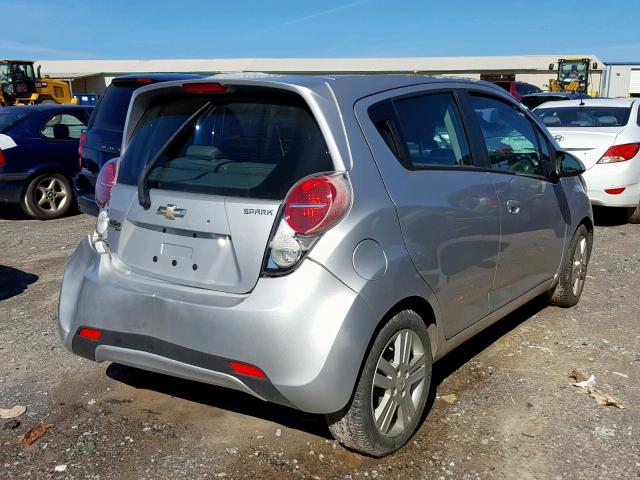 KL8CB6S95EC479682 - 2014 CHEVROLET SPARK LS SILVER photo 4