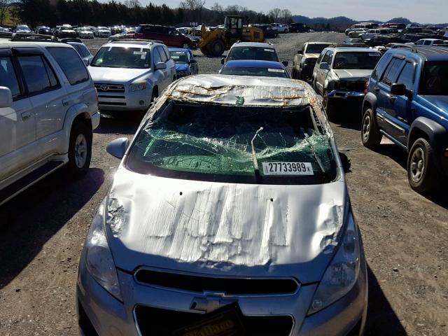 KL8CB6S95EC479682 - 2014 CHEVROLET SPARK LS SILVER photo 9