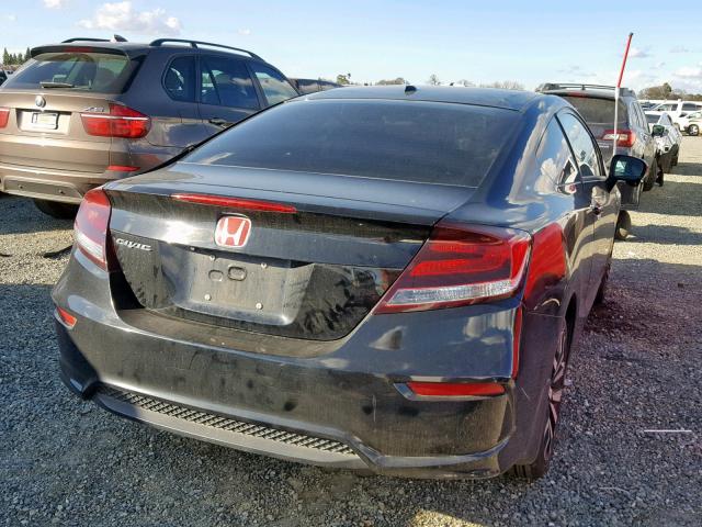 2HGFG3B02EH504316 - 2014 HONDA CIVIC EXL BLACK photo 4