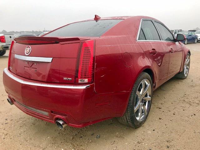 1G6DK5EVXA0116114 - 2010 CADILLAC CTS PERFOR RED photo 4