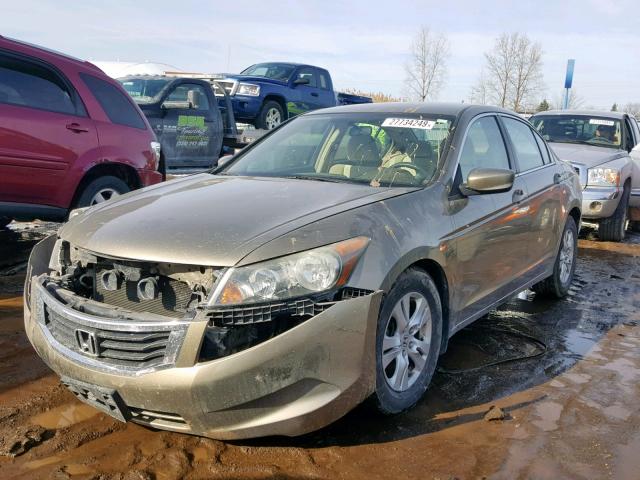 1HGCP26468A033638 - 2008 HONDA ACCORD LXP GOLD photo 2