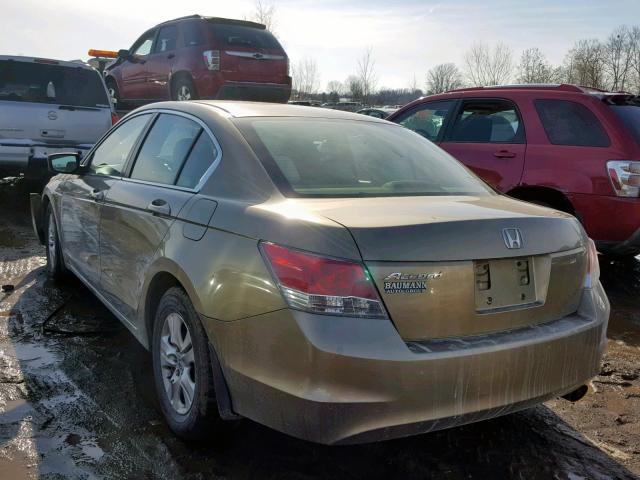 1HGCP26468A033638 - 2008 HONDA ACCORD LXP GOLD photo 3