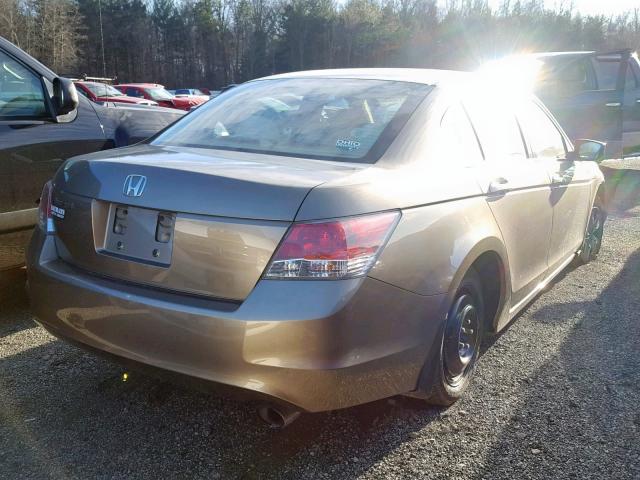 1HGCP26468A033638 - 2008 HONDA ACCORD LXP GOLD photo 4