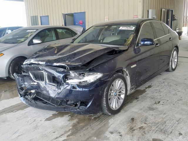 WBAFR7C51BC804743 - 2011 BMW 535 I BLUE photo 2