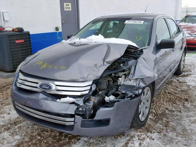 3FAHP06Z97R217552 - 2007 FORD FUSION S GRAY photo 2