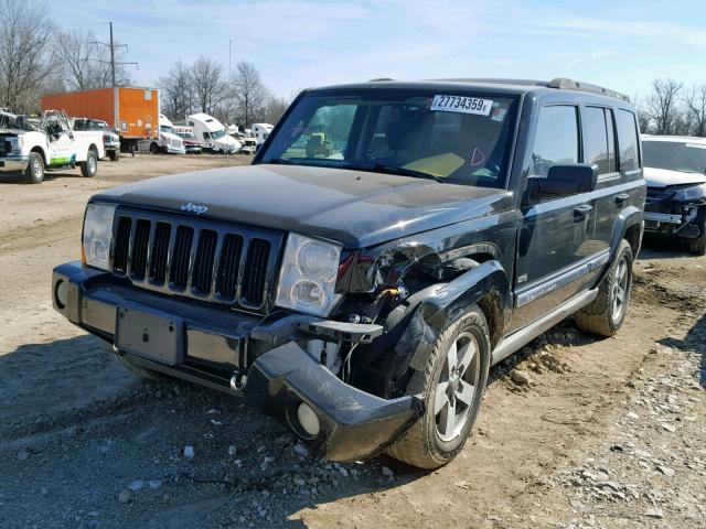 1J8HG48K66C354729 - 2006 JEEP COMMANDER BLACK photo 2