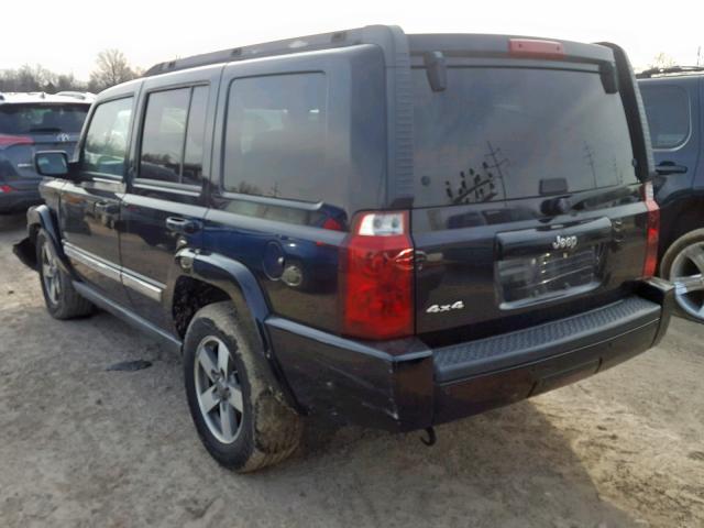 1J8HG48K66C354729 - 2006 JEEP COMMANDER BLACK photo 3