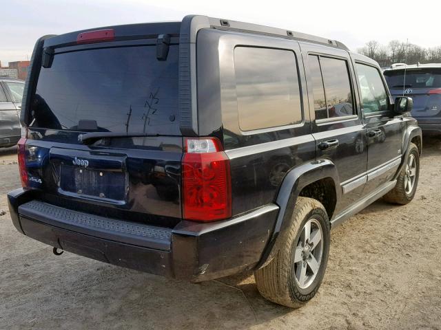 1J8HG48K66C354729 - 2006 JEEP COMMANDER BLACK photo 4