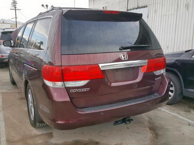 5FNRL3H98AB014329 - 2010 HONDA ODYSSEY TO BURGUNDY photo 3