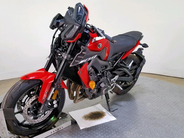 JYARN53E4JA002774 - 2018 YAMAHA MT09 RED photo 4