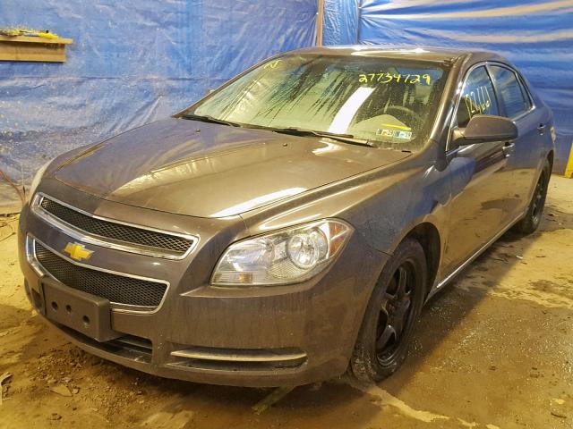 1G1ZC5EB5A4116514 - 2010 CHEVROLET MALIBU 1LT GRAY photo 2