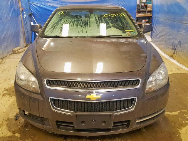 1G1ZC5EB5A4116514 - 2010 CHEVROLET MALIBU 1LT GRAY photo 9