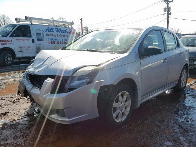 3N1AB6AP6CL625610 - 2012 NISSAN SENTRA 2.0 SILVER photo 2