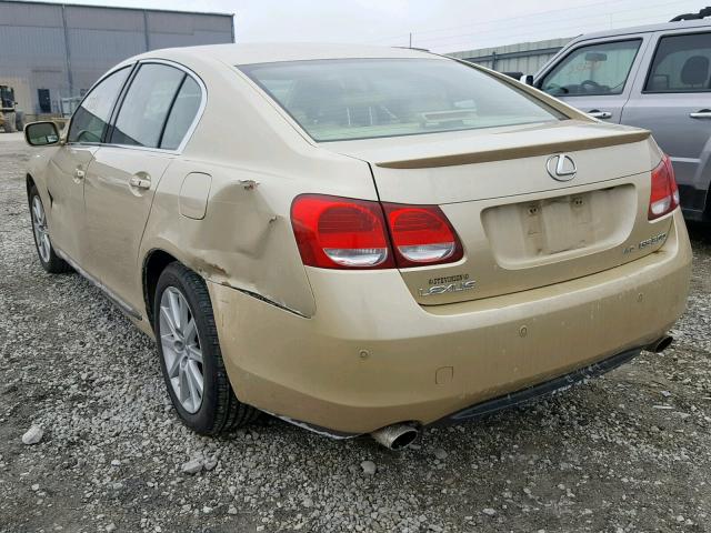 JTHCH96S960003246 - 2006 LEXUS GS GENERAT BEIGE photo 3