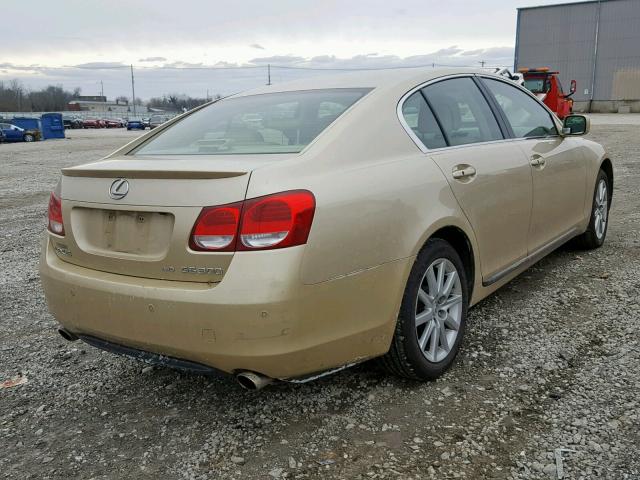 JTHCH96S960003246 - 2006 LEXUS GS GENERAT BEIGE photo 4