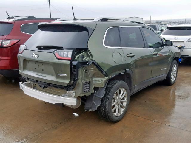 1C4PJLCB0KD114277 - 2019 JEEP CHEROKEE L GREEN photo 4