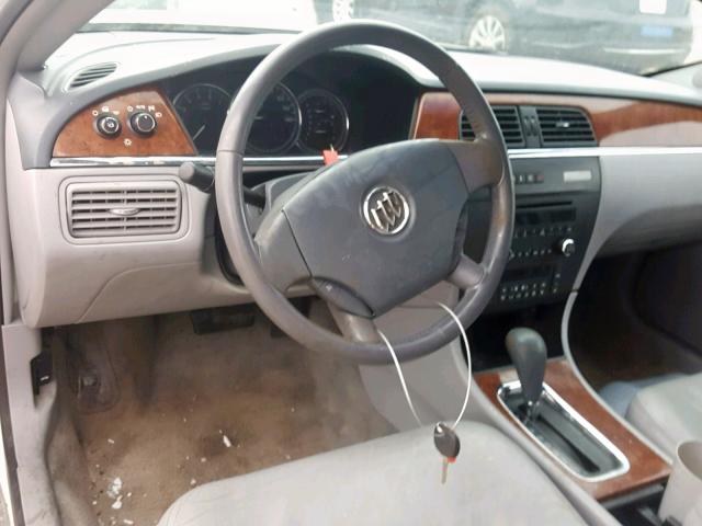 2G4WD582961294637 - 2006 BUICK LACROSSE C WHITE photo 9