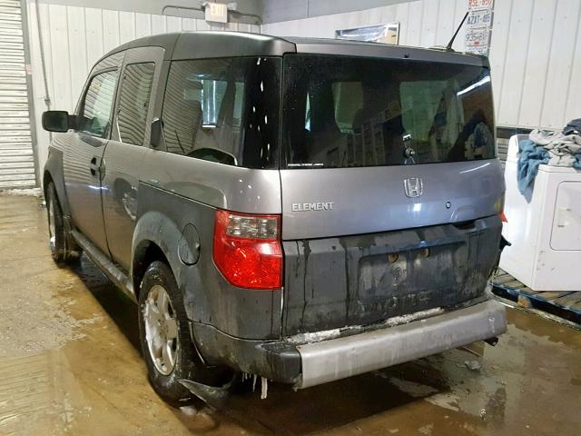 5J6YH28695L008307 - 2005 HONDA ELEMENT EX GRAY photo 3