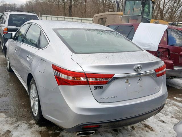 4T1BK1EB2DU063842 - 2013 TOYOTA AVALON BAS SILVER photo 3