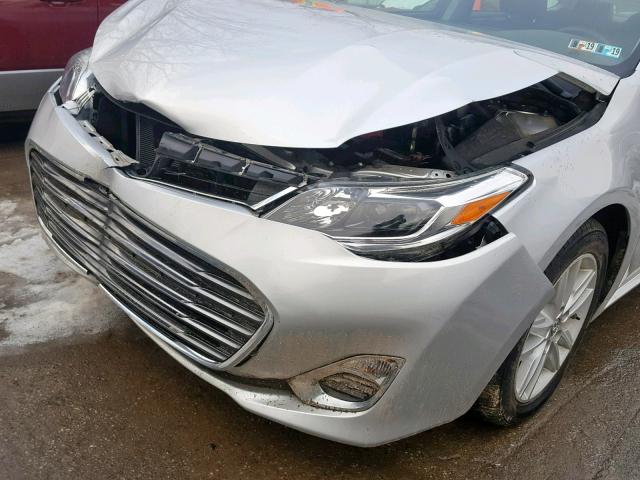 4T1BK1EB2DU063842 - 2013 TOYOTA AVALON BAS SILVER photo 9