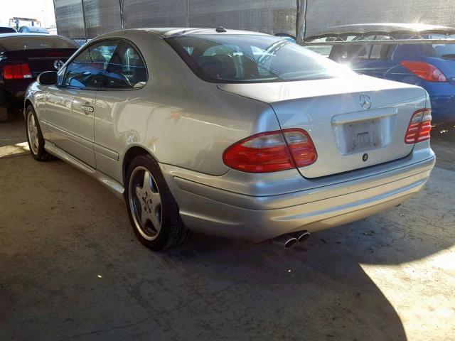 WDBLJ74G01F188686 - 2001 MERCEDES-BENZ CLK 55 AMG SILVER photo 3