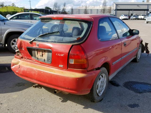 2HGEJ634XTH107448 - 1996 HONDA CIVIC DX RED photo 4