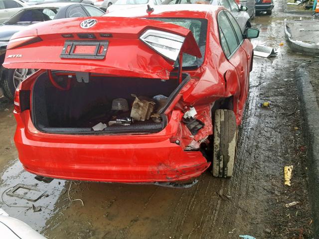 3VW2K7AJ8FM403794 - 2015 VOLKSWAGEN JETTA BASE RED photo 4