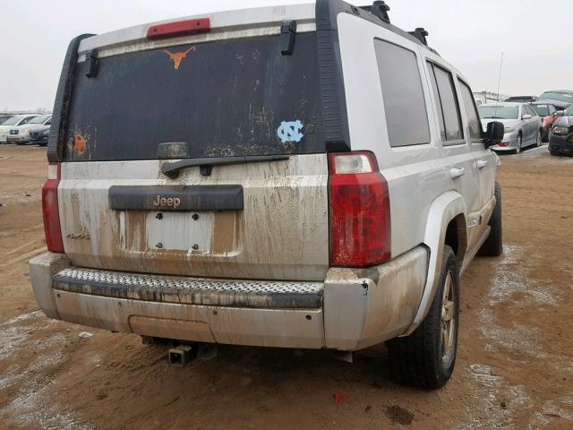 1J8HG48N88C239644 - 2008 JEEP COMMANDER SILVER photo 4