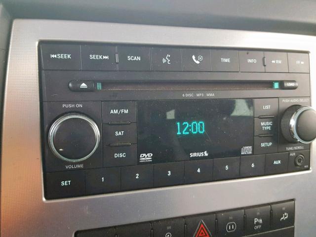 1J8HG48N88C239644 - 2008 JEEP COMMANDER SILVER photo 9