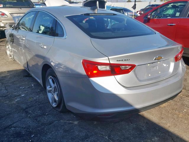 1G1ZB5ST7JF113652 - 2018 CHEVROLET MALIBU LS SILVER photo 3
