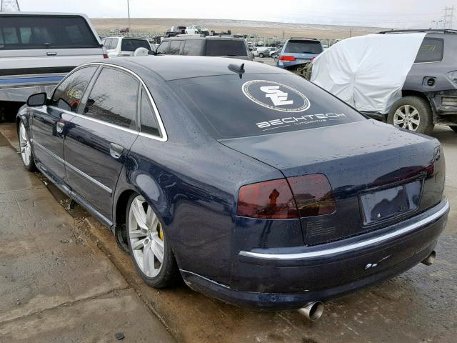 WAUML44E35N004184 - 2005 AUDI A8 L QUATT BLUE photo 3