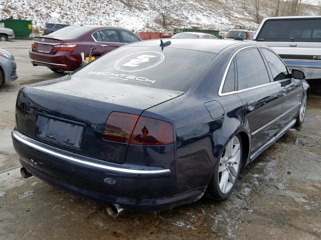 WAUML44E35N004184 - 2005 AUDI A8 L QUATT BLUE photo 4