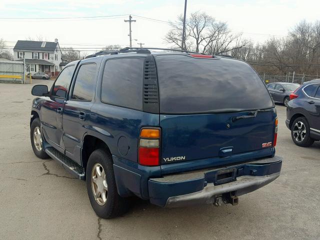 1GKEK63U45J129298 - 2005 GMC YUKON DENA BLUE photo 3