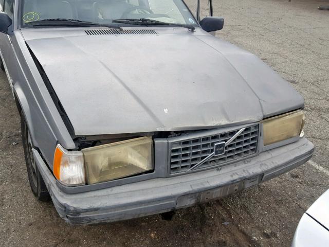 YV1FA8741L1476412 - 1990 VOLVO 740 GRAY photo 7