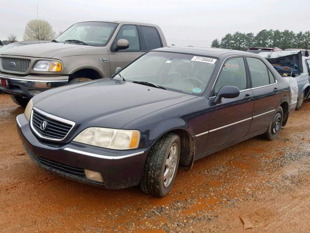 JH4KA96532C011457 - 2002 ACURA 3.5RL BLACK photo 2