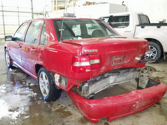 YV1LS55A4X2618775 - 1999 VOLVO S70 RED photo 3