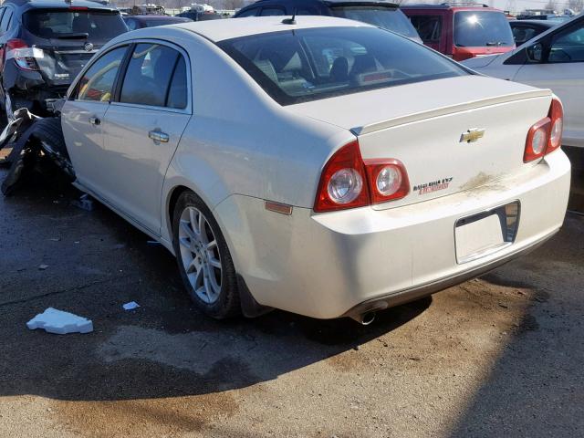 1G1ZE5EB2AF206539 - 2010 CHEVROLET MALIBU LTZ WHITE photo 3