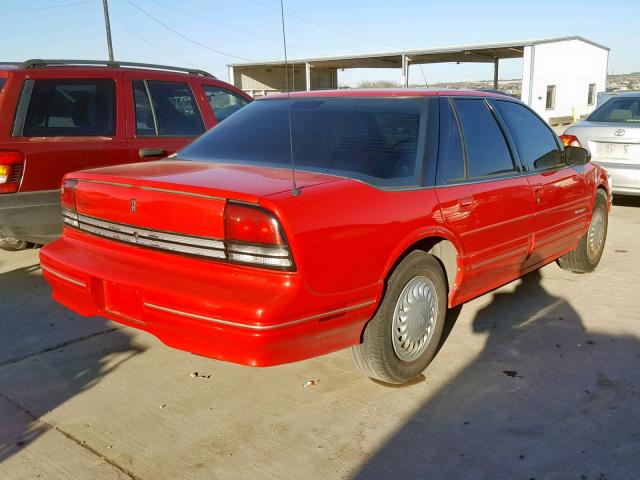 1G3WH54T3PD342761 - 1993 OLDSMOBILE CUTLASS SU RED photo 4