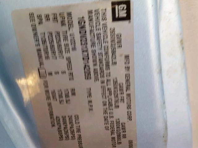 1GNDV231X7D142059 - 2007 CHEVROLET UPLANDER L 银色 照片 10