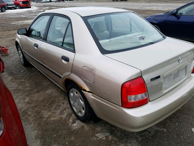 JM1BJ222610411842 - 2001 MAZDA PROTEGE DX BEIGE photo 3