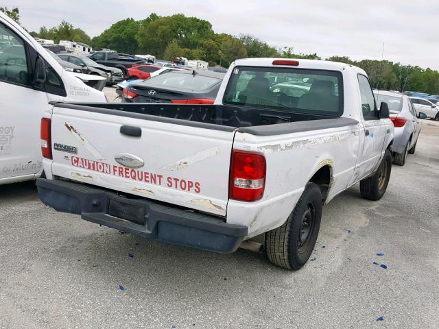 1FTYR10D96PA08776 - 2006 FORD RANGER WHITE photo 4