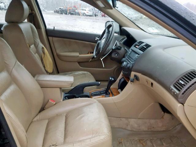 1HGCM66583A098301 - 2003 HONDA ACCORD BLACK photo 5