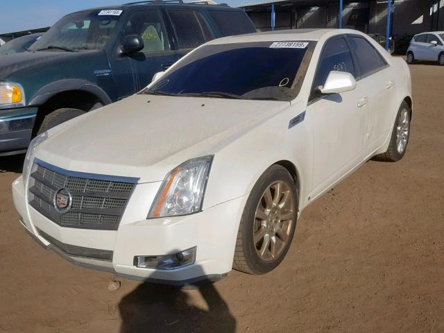 1G6DP57V580114327 - 2008 CADILLAC CTS HI FEA WHITE photo 2